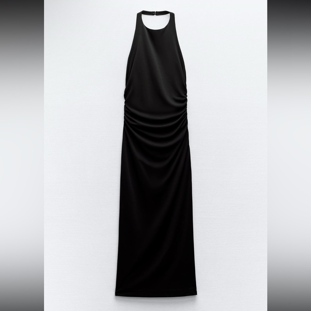 Zara Open Back Halter Dress
